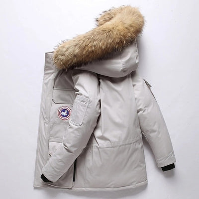 Winter Feather Men's down Jacket Short Canada down Jacket Outdoor Workwear  Thick Warm Men's Winter Jacket